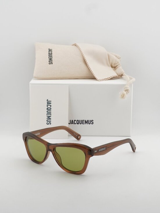 Jacquemus Accessories - Jacquemus PALMIER JAC/59 C2 Cat Eye Sunglasses - Brown / Green